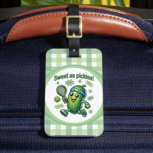 Funny Cute Sweet som Pickles Pickleball Bagagebricka
