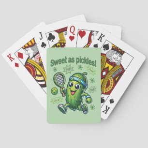 Funny Cute Sweet som Pickles Pickleball Casinokort