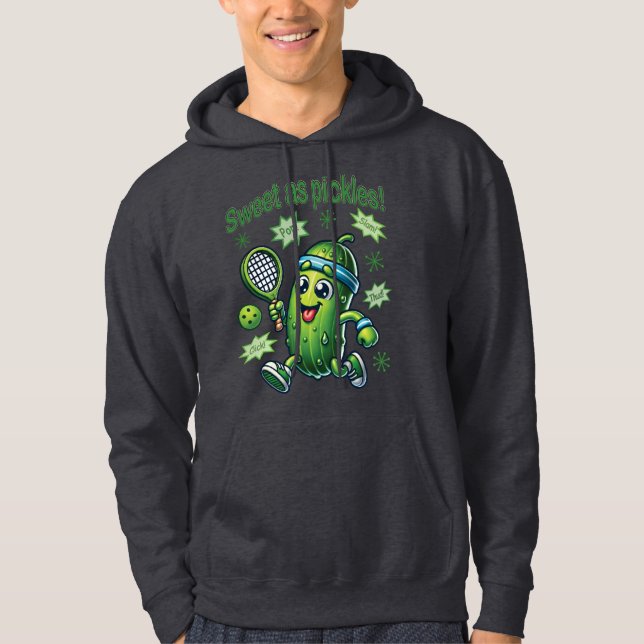 Funny Cute Sweet som Pickles Pickleball Hoodie (Framsida)