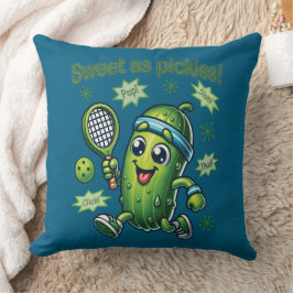 Funny Cute Sweet som Pickles Pickleball Kudde