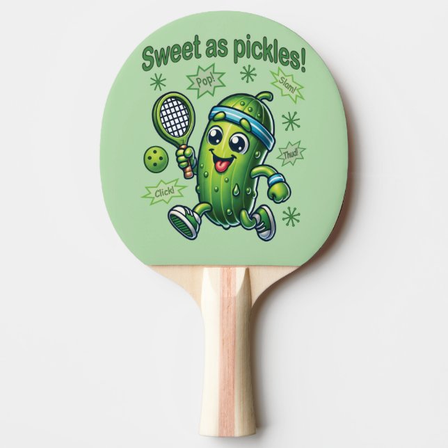 Funny Cute Sweet som Pickles Pickleball Pingisracket (Framsidan)