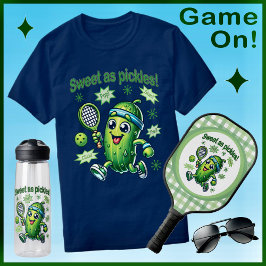 Funny Cute Sweet som Pickles Pickleball T Shirt