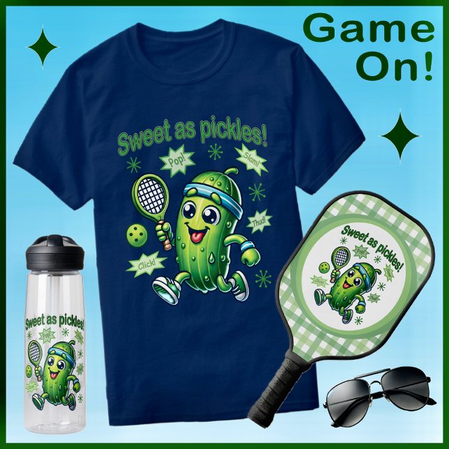 Funny Cute Sweet som Pickles Pickleball T Shirt (Skapare uppladdad)