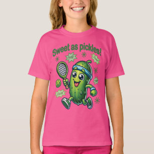 Funny Cute Sweet som Pickles Pickleball T Shirt