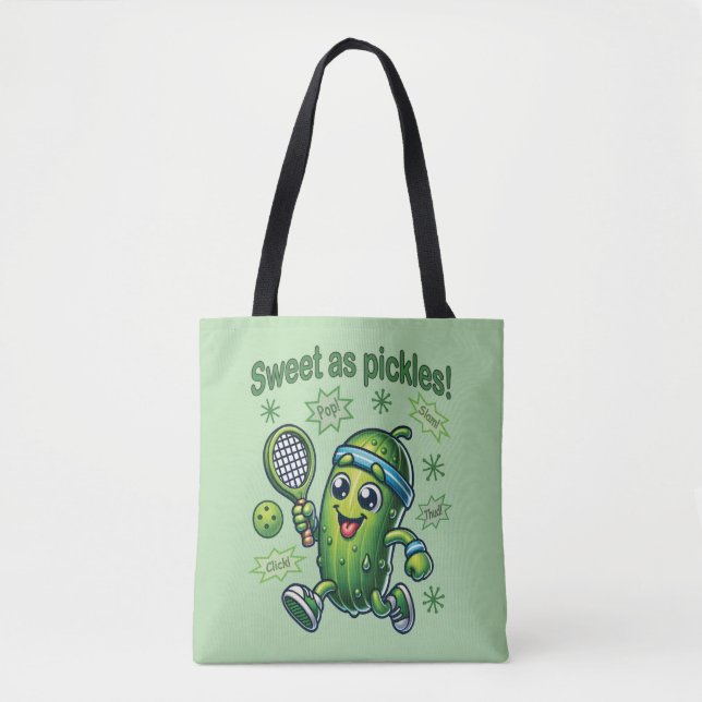 Funny Cute Sweet som Pickles Pickleball Tygkasse (Framsida)