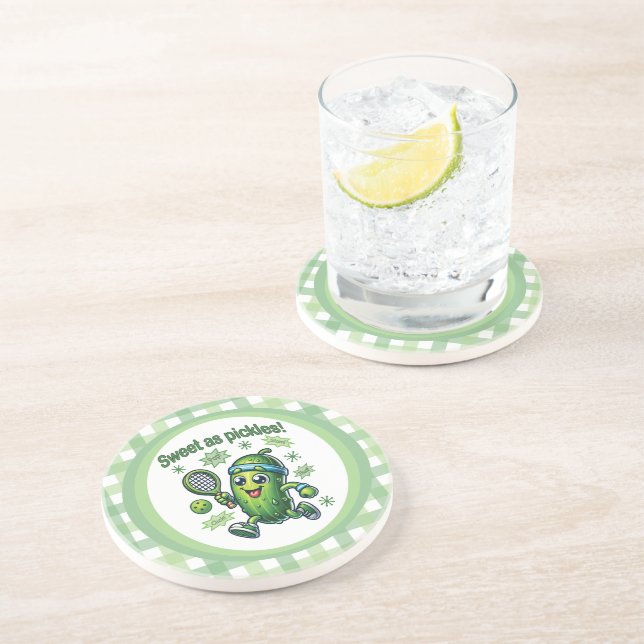 Funny Cute Sweet som Pickles Pickleball Underlägg (Sidan)