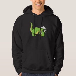Funny Cute T Rex Hates Push UPS Hoodie