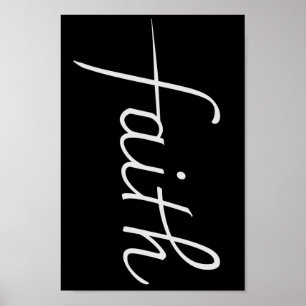 Funny Cute Tonåring Girl Faith Poster