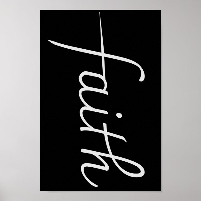 Funny Cute Tonåring Girl Faith Poster (Framsidan)