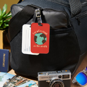 Funny Cute Traveler-ryggpackare Bagagebricka