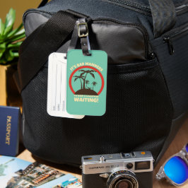 Funny Cute Traveler-ryggpackare Bagagebricka