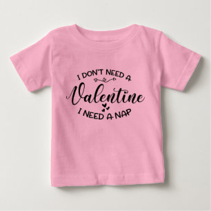 Funny Cute Valentine Baby Unisex Rosa T Shirt