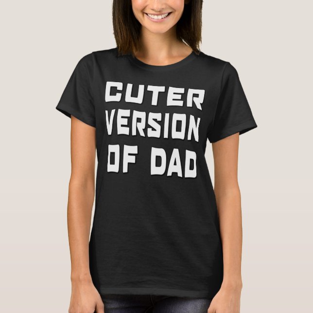 Funny Cuter-version av Pappa T Shirt (Framsida)