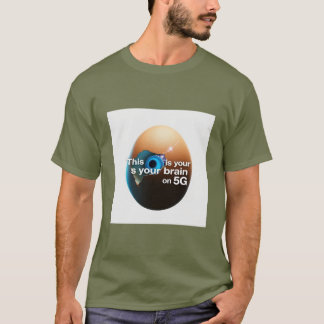 Funny Cyberpunk Egg Meme T-Shirt | ’Hjärnan på 5G’