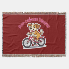 **Funny Cycling Dog – Cute Dog Riding a Bicycle Il Filt