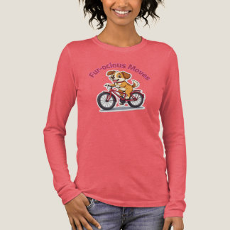 **Funny Cycling Dog – Cute Dog Riding a Bicycle Il T Shirt