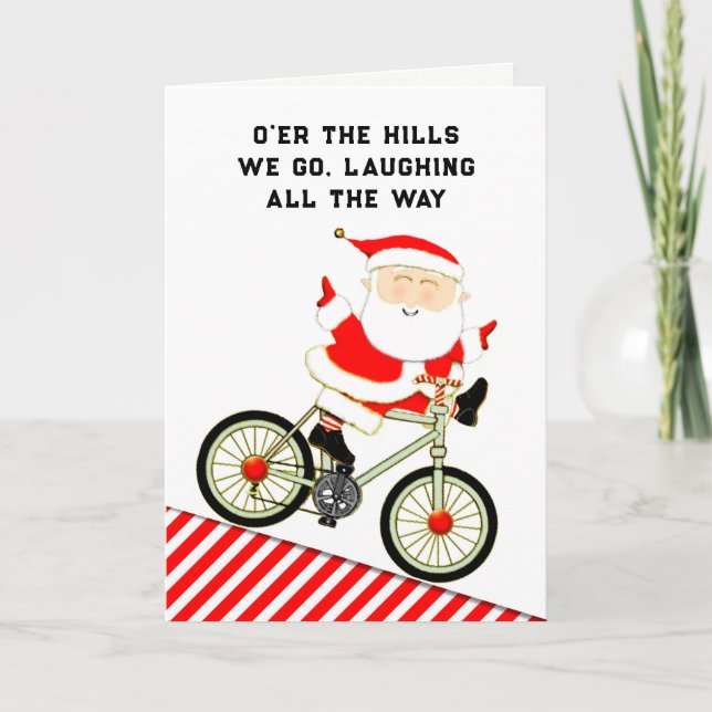 Funny Cycling Helgkort (Framsida)