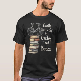 Funny Cycling och Bokar Älskare-citat T Shirt