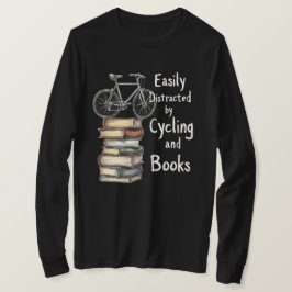 Funny Cycling och Bokar Älskare-citat T Shirt