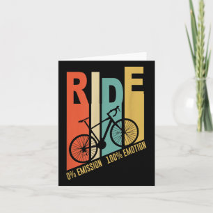 Funny Cyclist Bicycle Gift Environmental Protectio Kort