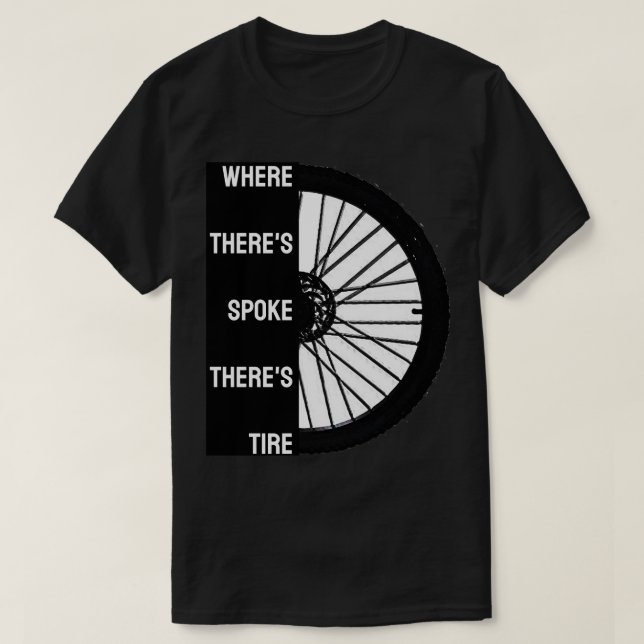 Funny Cyclist Tee Shirt (Design framsida)