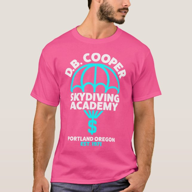 Funny D B Cooper Db Cooper Skydiving Academy T Shirt (Framsida)