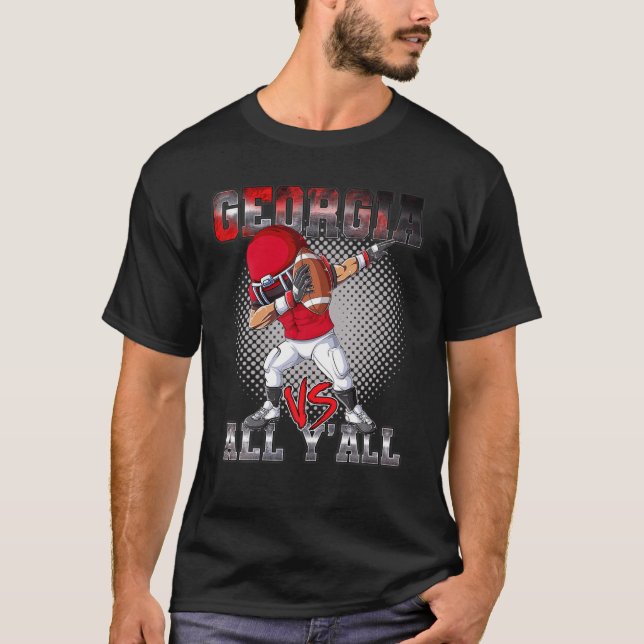 Funny Dab-Bing Georgia Vs All Y'all Georgia State T Shirt (Framsida)