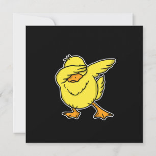 Funny Dabbing Anka Dab Aquatic Bird Älskare Gift Inbjudningar