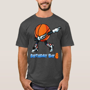 Funny Dabbing Basketball Boll 8:e födelsedagspojke T Shirt