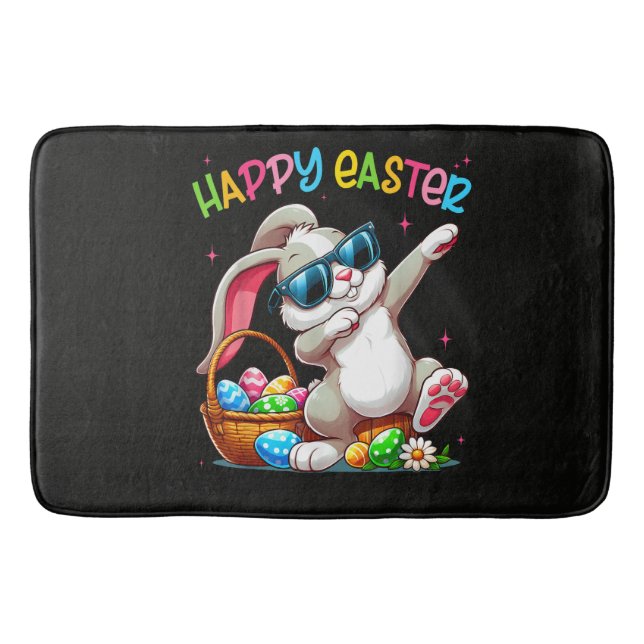Funny Dabbing Bunny Easter Happy Easter Badrumsmatta (Framsidan)