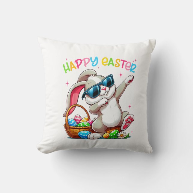 Funny Dabbing Bunny Easter Happy Easter for Boys G Kudde (Framsida)