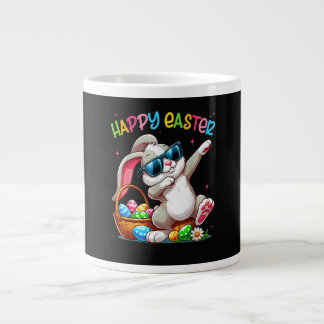 Funny Dabbing Bunny Easter Happy Easter Jumbo Mugg
