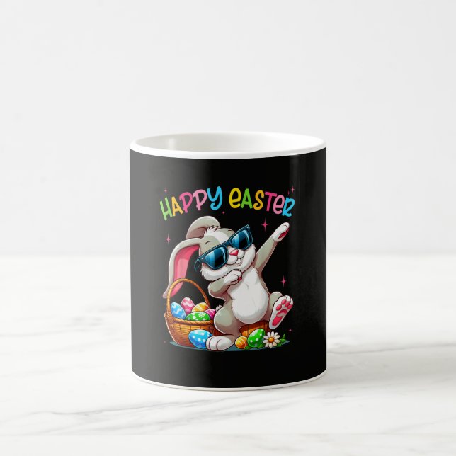 Funny Dabbing Bunny Easter Happy Easter Kaffemugg (Center)