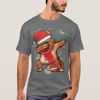 Funny Dabbing Cat Ugly jul Sweater Party Cos T Shirt