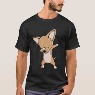 Funny Dabbing Chihuahua Kort Hved Hund Dab Dance T Shirt