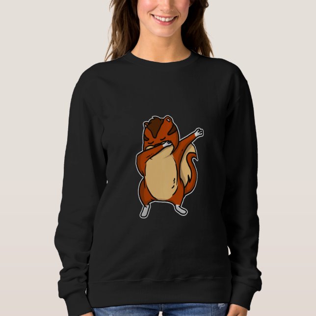 Funny Dabbing Chipmunk Dance Coola Squirrel T Shirt (Framsida)