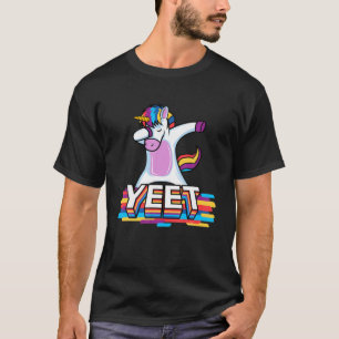Funny Dabbing Dancing Unicorn Yeet Colorful Dab Da T Shirt