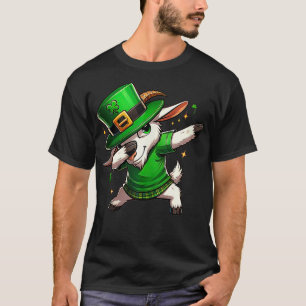 Funny Dabbing GOAT St patricks day Boys Girls Dab T Shirt