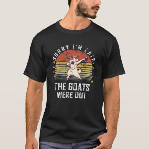 Funny Dabbing Goats Älskare Farm Animal Funny Farm T Shirt
