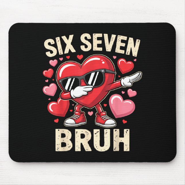 Funny Dabbing Heart 67 Bruh Six Seven Meme Valenti Musmatta (Framsidan)