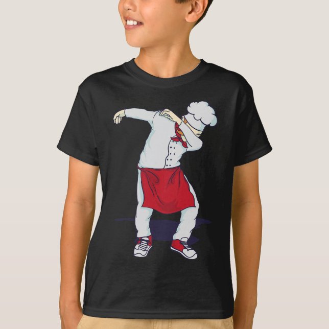 Funny Dabbing Hibachi Chef Cute Sous Head Cook Dab T Shirt (Framsida)