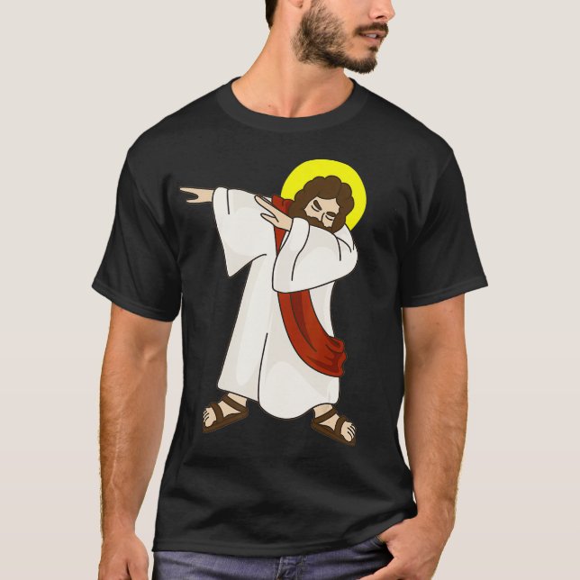 Funny Dabbing Jesus Kristus Shirt - Birthday Prese T (Framsida)