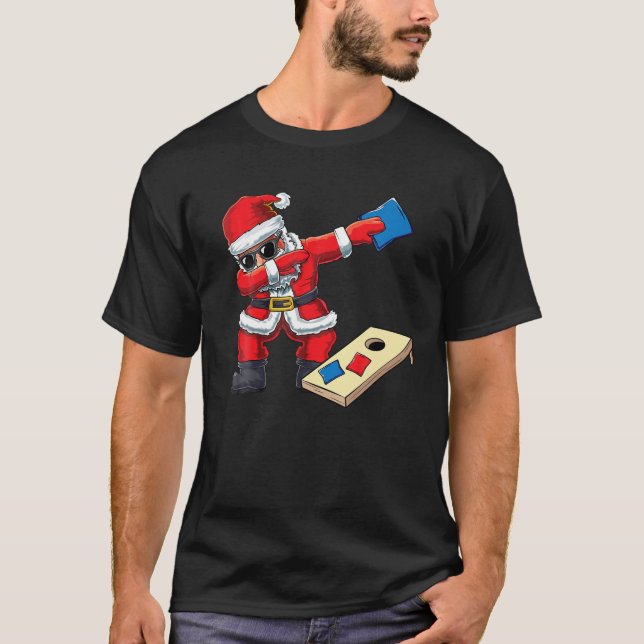 Funny Dabbing Jultomten Cornhål jul Maj T Shirt (Framsida)