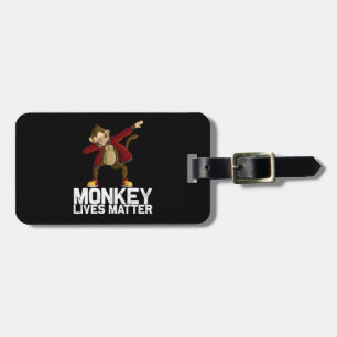 Funny Dabbing Monkey Bagagebricka
