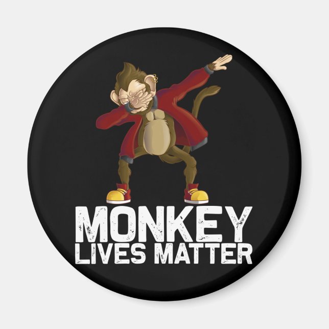 Funny Dabbing Monkey Magnet (Framsidan)