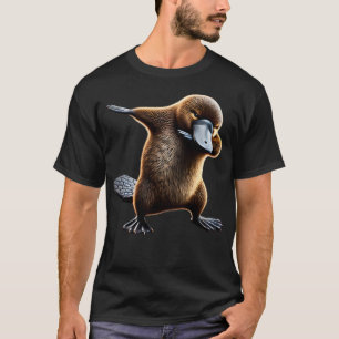 Funny Dabbing Platypus Älskare Cute Dab Safari Zoo T Shirt