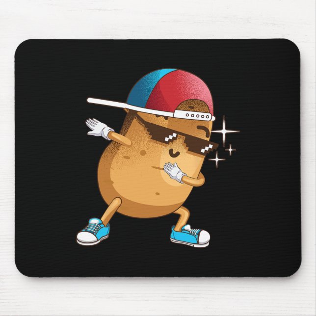 Funny Dabbing Potato Gift Coola Dancing Spuds Hip- Musmatta (Framsidan)