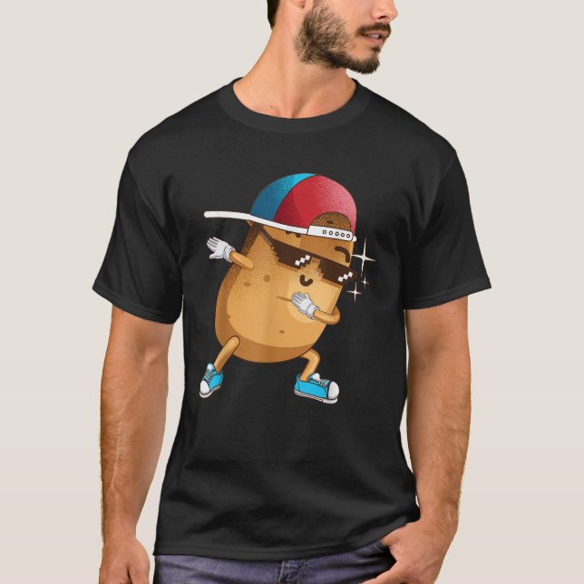 Funny Dabbing Potato Gift Coola Dancing Spuds Hip  T Shirt (Framsida)