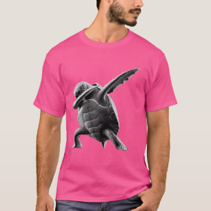 Funny Dabbing Sea Dab Turtle Roligt Coola Animal L T Shirt