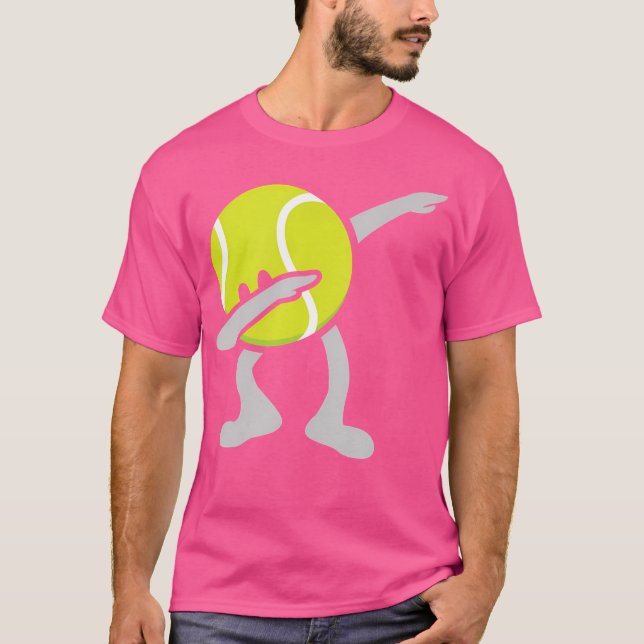 Funny Dabbing Tennis Boll T Shirt (Framsida)